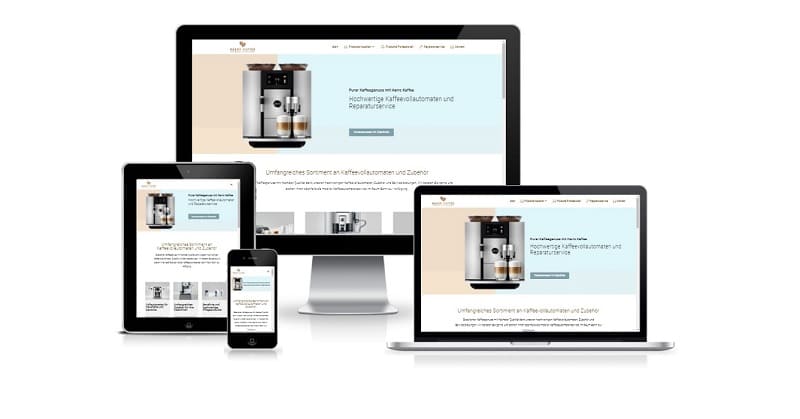 Harro-Kaffee Webseitenreferenz von Ihrem Webdesigner im Raum Heide, Itzehoe, Husum