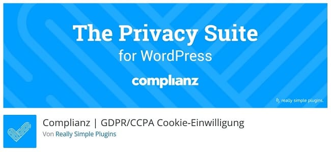 Gratis WordPress Cookie Plugin Complianz